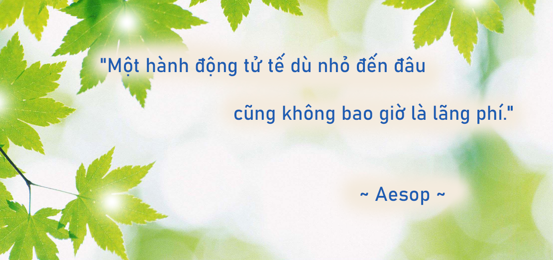 Lan tỏa yêu thương từ những điều nhỏ nhất